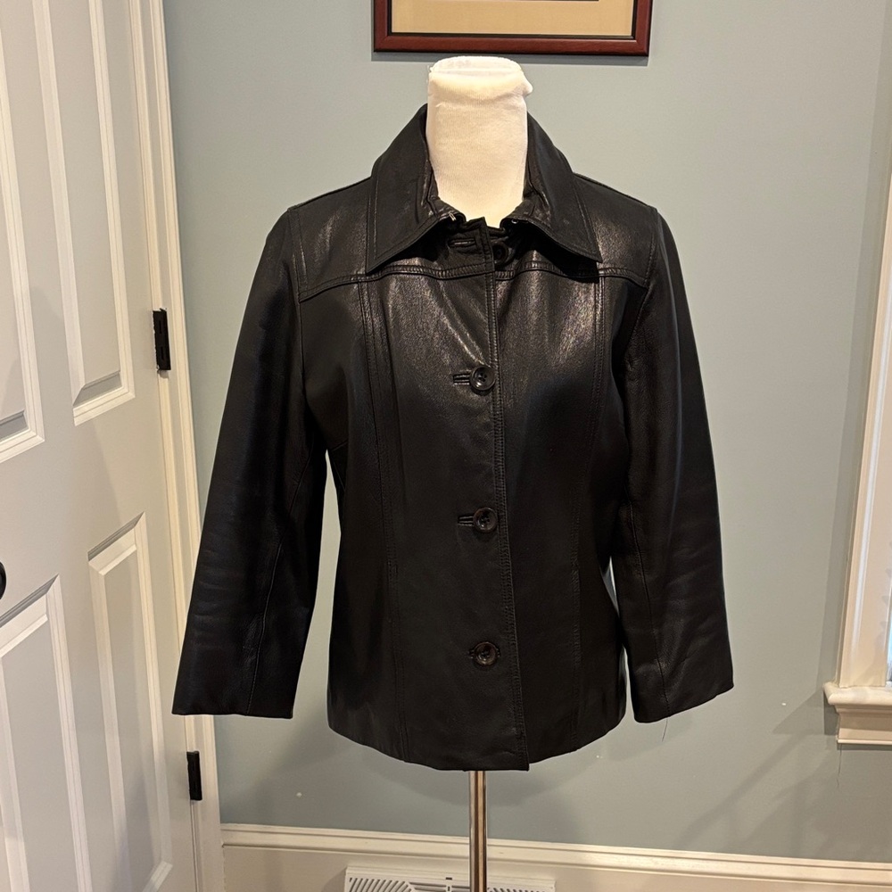 Banana Republic Black Leather Jacket